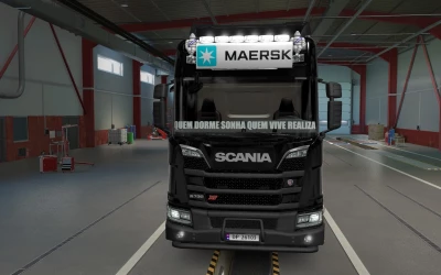 BIG LIGHTBOX SCANIA R AND S 2016 MAERSK WHITE BY RODONITCHO MODS 1.40