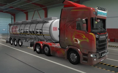 BIG LIGHTBOX SCANIA R AND S 2016 POSTNORD BY RODONITCHO MODS 1.40