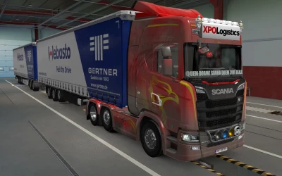 BIG LIGHTBOX SCANIA R AND S 2016 XPO LOGISTICS BY RODONITCHO MODS 1.40