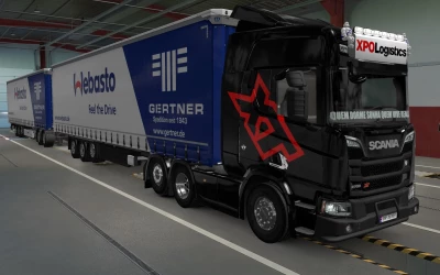 BIG LIGHTBOX SCANIA R AND S 2016 XPO LOGISTICS BY RODONITCHO MODS 1.40