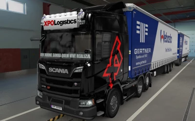 BIG LIGHTBOX SCANIA R AND S 2016 XPO LOGISTICS BY RODONITCHO MODS 1.40