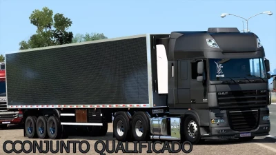 DAF XF 105 BR EDIT + REBOQUE BAU QUALIFICADO - 1.40