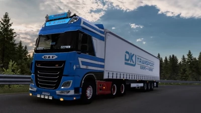 DAF XF Euro 6 W.de Zeeuw + DKJ Transport Combo Skin v1.0