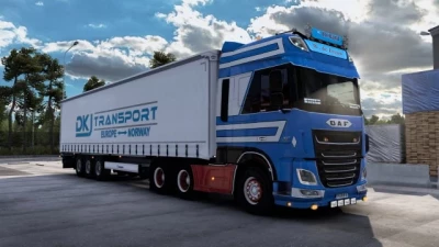 DAF XF Euro 6 W.de Zeeuw + DKJ Transport Combo Skin v1.0