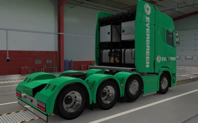 SKIN SCANIA S 2016 8X4 EVERGREEN GREEN 1.40