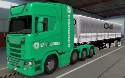 SKIN SCANIA S 2016 8X4 EVERGREEN GREEN 1.40