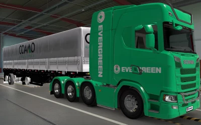 SKIN SCANIA S 2016 8X4 EVERGREEN GREEN 1.40