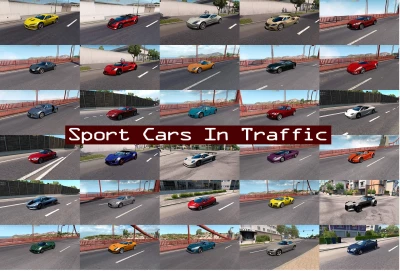 Sport Cars Traffic Pack (ATS) by TrafficManiac v8.5