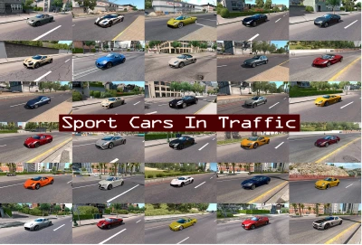 Sport Cars Traffic Pack (ATS) by TrafficManiac v8.5