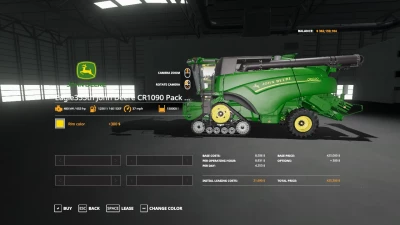 FS19 Eagle355th John Deere CR1090 VE Pack v1.0