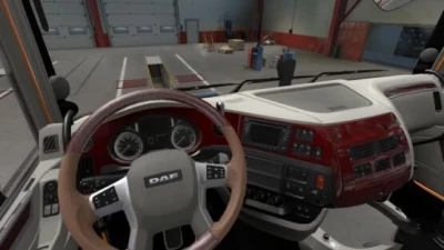 DAF E6 Red - White Interior 1.41.x