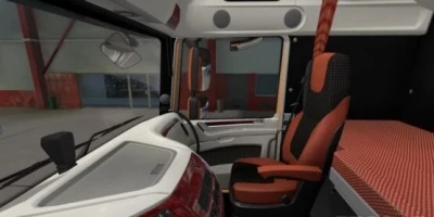 DAF E6 Red - White Interior 1.41.x