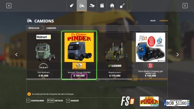 FS19 Renault T Ranger PINDER By BOB51160