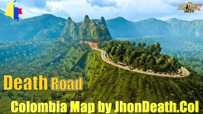 New Colombia Map by JhonDeath – ETS2 v5.2 1.41