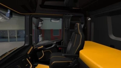 Scania 2016 S&R Black - Yellow LUX Interior 1.41.x