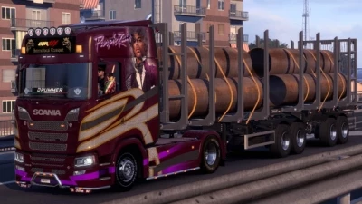 Scania S NG Purple Rain skin v1.0