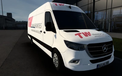 SKIN MERCEDES-BENZ SPRINTER 2021 TW TRANSPORTES ETS2 AND ATS 1.41