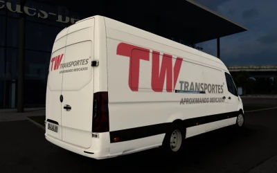 SKIN MERCEDES-BENZ SPRINTER 2021 TW TRANSPORTES ETS2 AND ATS 1.41