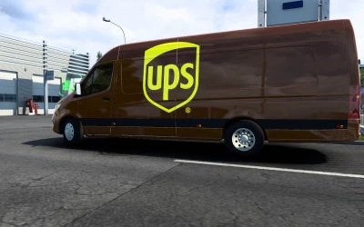 SKIN MERCEDES-BENZ SPRINTER 2021 UPS ETS2 AND ATS 1.41