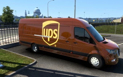 SKIN MERCEDES-BENZ SPRINTER 2021 UPS ETS2 AND ATS 1.41