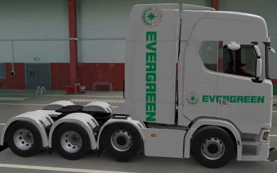 SKIN SCANIA S 2016 8X4 EVERGREEN WHITE 1.41