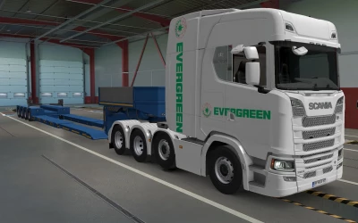 SKIN SCANIA S 2016 8X4 EVERGREEN WHITE 1.41