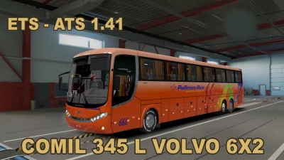 Comil 345 L Volvo 6x2 ATS e ETS2 1.41