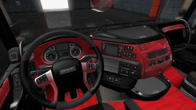 DAF E6 Red Wood Interior 1.41.x