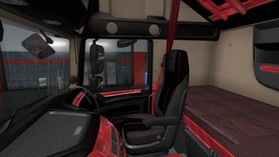 DAF E6 Red Wood Interior 1.41.x