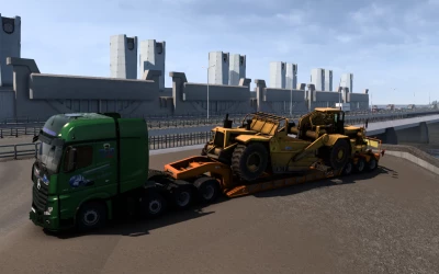 Heavy cargo Pack with trailers from ATS for the Russian Open Spaces Map v1.0