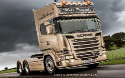 Scania l6 Open Pipe Sound v3.0