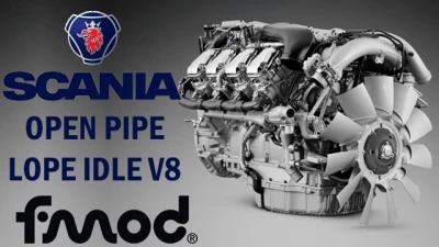 Scania Open Pipe Lope Idle v8 v1.1