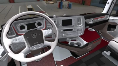 Scania R & S White - Red Interior 1.41.x