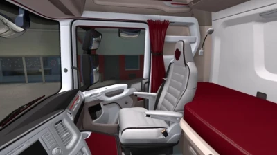 Scania R & S White - Red Interior 1.41.x