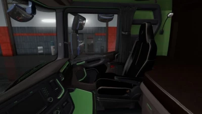 Scania S & R Black - Green Interior 1.41.x