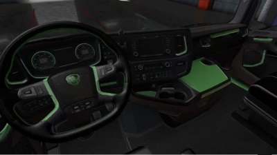 Scania S & R Black - Green Interior 1.41.x