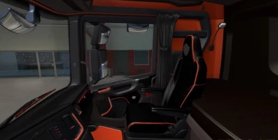 Scania S & R Black - Orange Interior 1.41.x