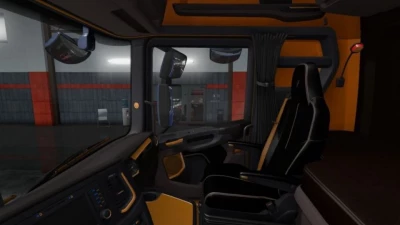 Scania S & R Black - Yellow Interior 1.41.x