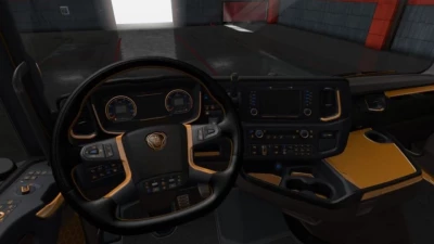 Scania S & R Black - Yellow Interior 1.41.x