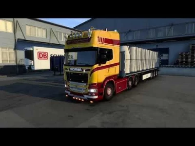 Scania V8 Open pipe with FKM Garage exhaust system v1.5