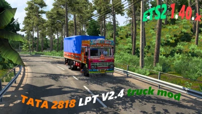 TATA LPT 2818 COWL V2.4 truck mod for ETS2 1.40.x