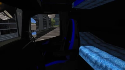 Volvo FH 2012 Black - Blue Interior with Blue Lights 1.41.x