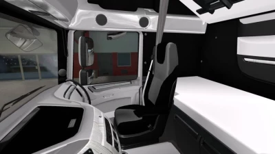 DAF XF E6 Black - White Interior 1.43