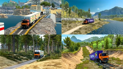 DSL Map Mod by Black Dragon [Extreme Roads] - ETS2 1.43