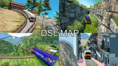 DSL Map Mod by Black Dragon [Extreme Roads] - ETS2 1.43