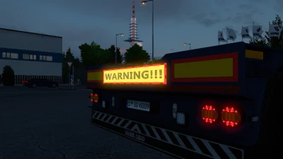 Elektronisches own trailer warning Schild v1.1