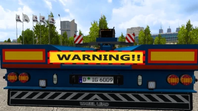 Elektronisches own trailer warning Schild v1.1