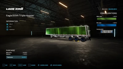 FS22 TRIPLE HOPPER TRAILER update V2