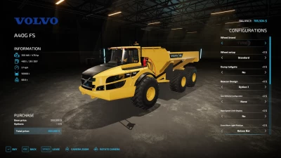 FS22 Volvo A40GFS v1.1.1.0