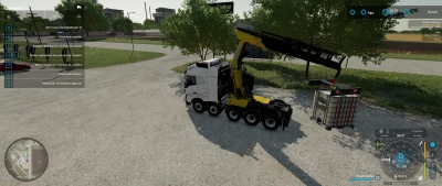 FS22 Volvo FH16 750 5 axles Semi Crane v1.0.0.0